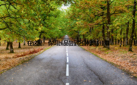 在这里, 你可以品尝到各种美味佳肴