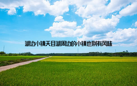 湖边小镇天目湖周边的小镇也别有风味