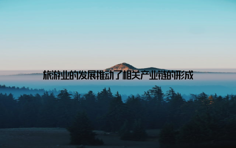 旅游业的发展推动了相关产业链的形成