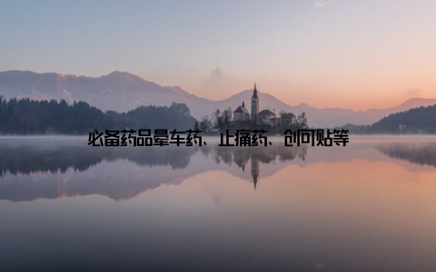 必备药品晕车药、止痛药、创可贴等