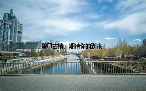 碧口古镇, 期待你的到来!