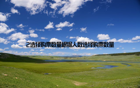 2选择购票数量根据人数选择购票数量